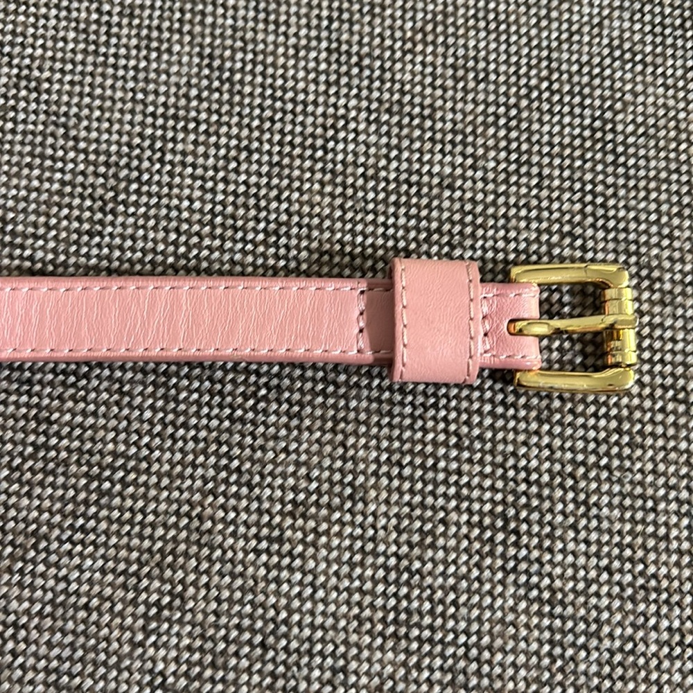Banana Republic pink leather studded belt, size XS. RN#54023. - Picture 5 of 13